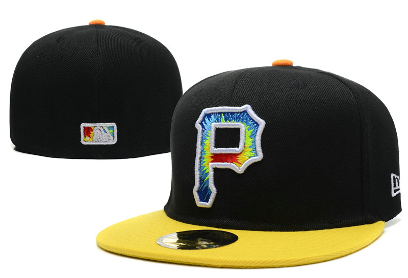 Pittsburgh Pirates Black Fitted Hat LX 1 0721